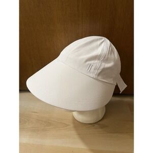Walter Hagen Women's Core Adjustable Sun Visor White New Ladies Wide Bill Tie